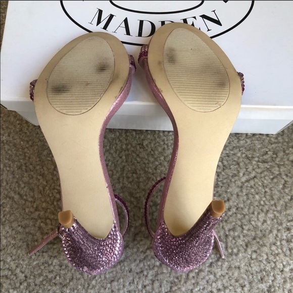 Steve Madden - Stecy R Pink Heels with Rhinestones - Picture 7 of 8